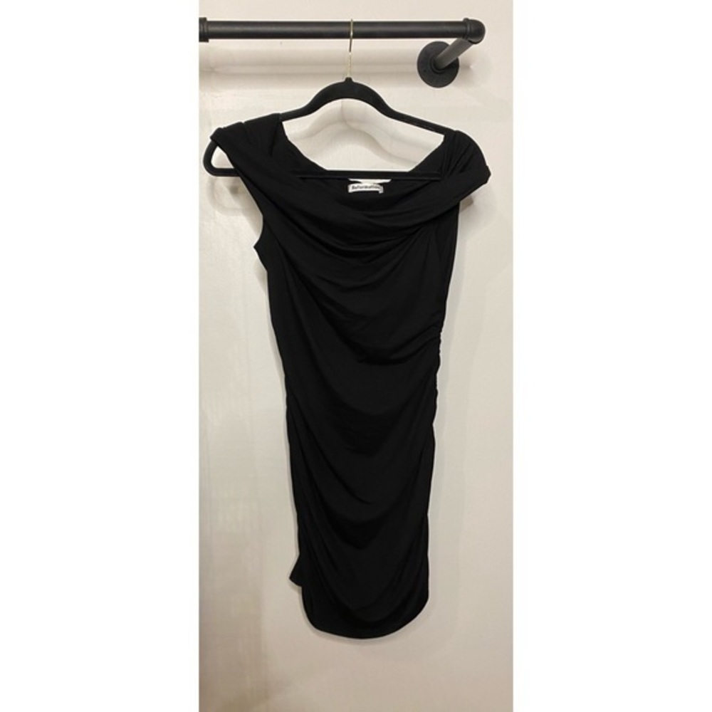 Reformation Raydon Tencel Bodycon Mini Dress Black - Picture 5 of 7